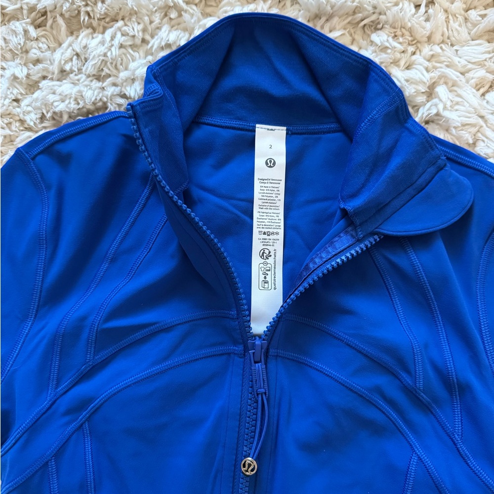 Galactic Cobalt Define Cropped Jacket Nulu Lululemon - Picture 4 of 12